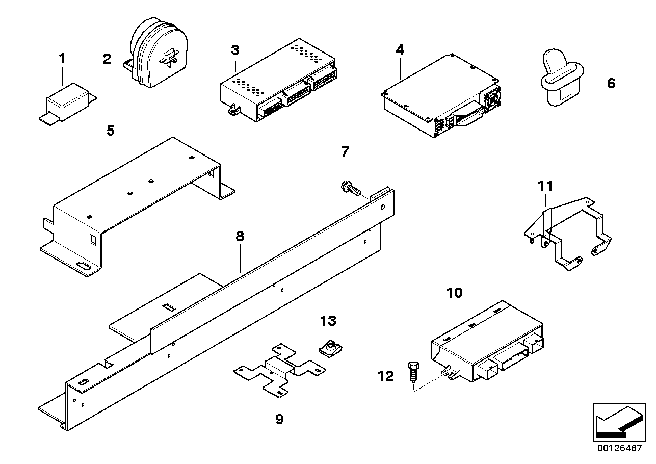 CONTROL UNIT, SIREN, AMPLIFIER