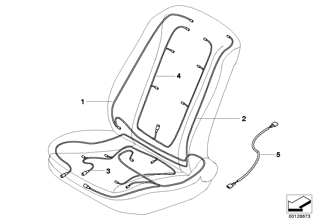 REAR SEAT WIRING SET