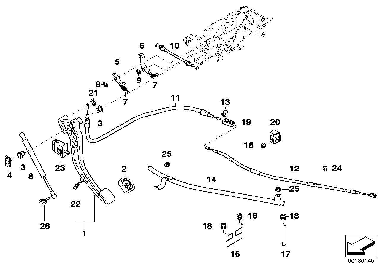 PARKING BRAKE PEDAL