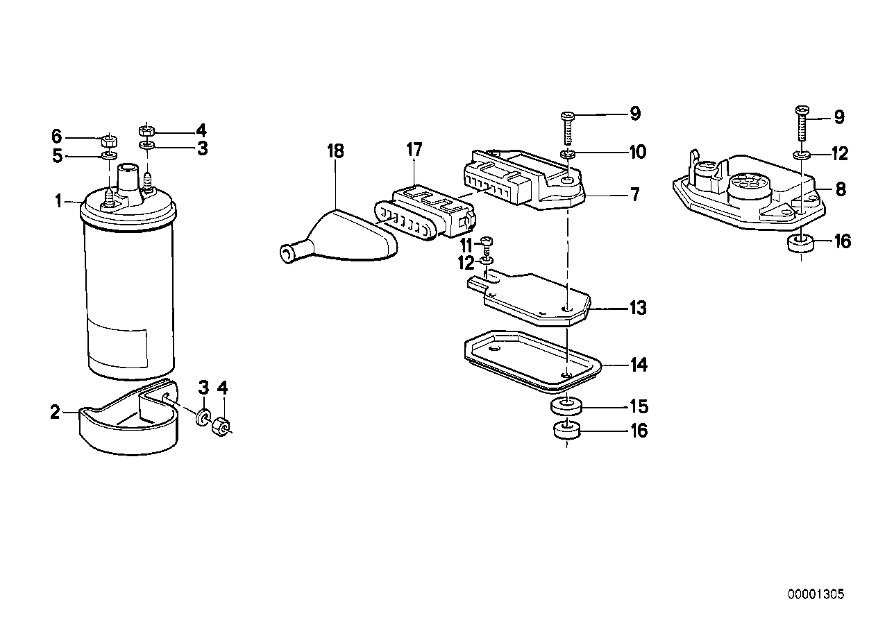 CONTROL UNIT TRANSITORIZED IGNITION