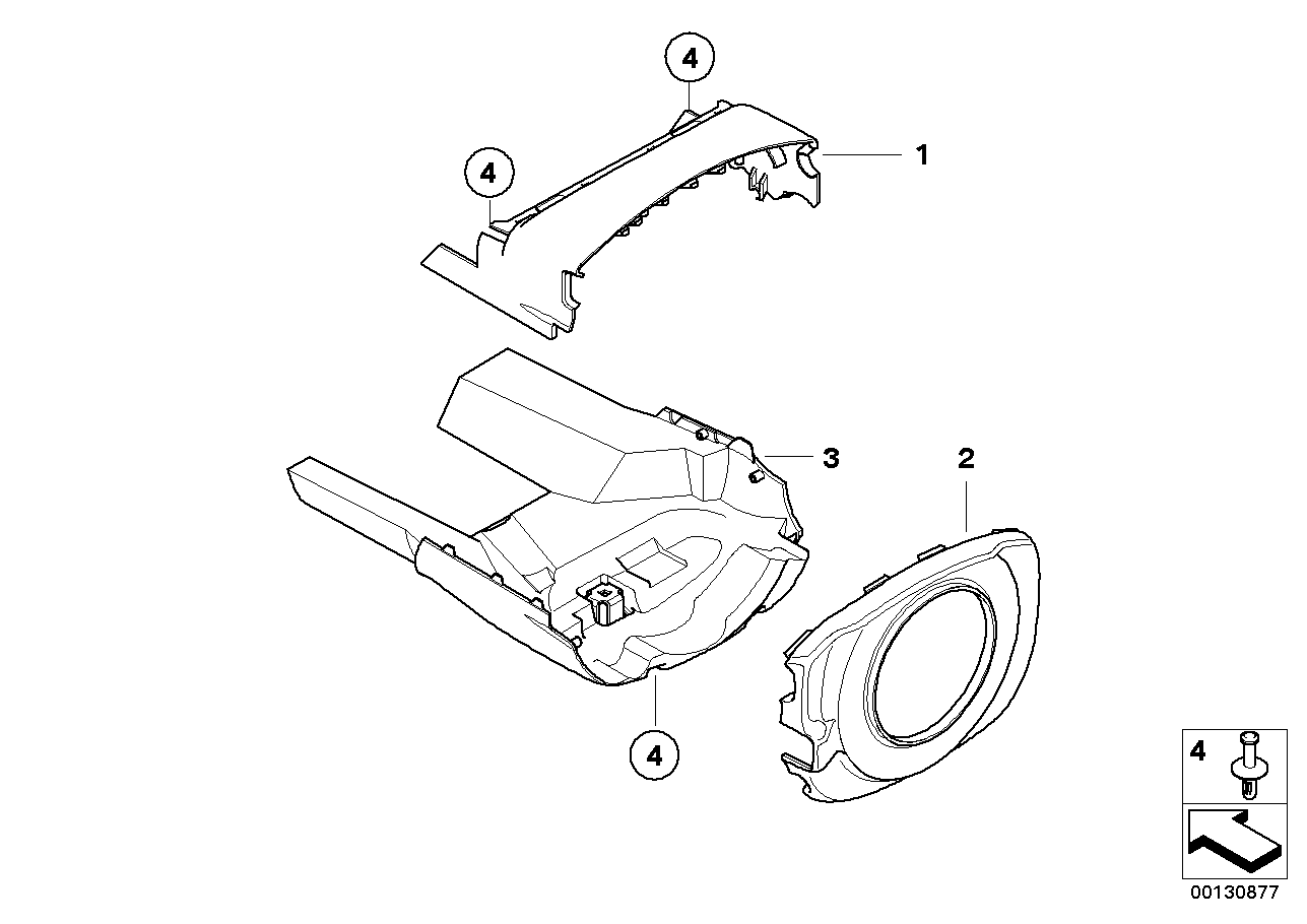 STEERING COLUMN TRIM, HIGH