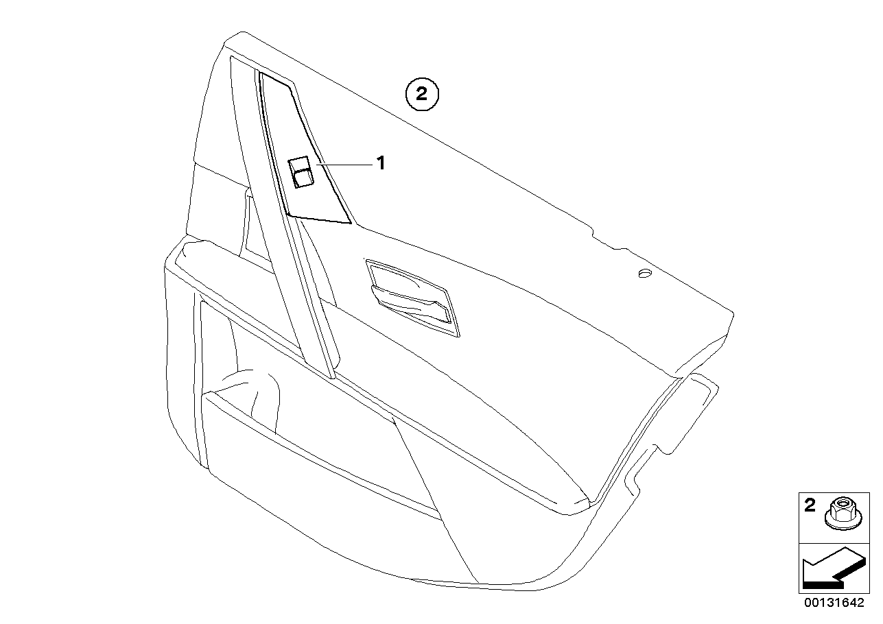 WINDOW LIFTER SWITCH, REAR