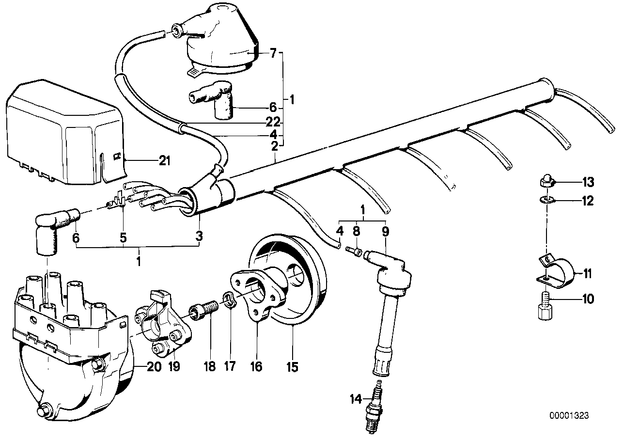 IGNITION WIRING/SPARK PLUG/DISTRIB.C..