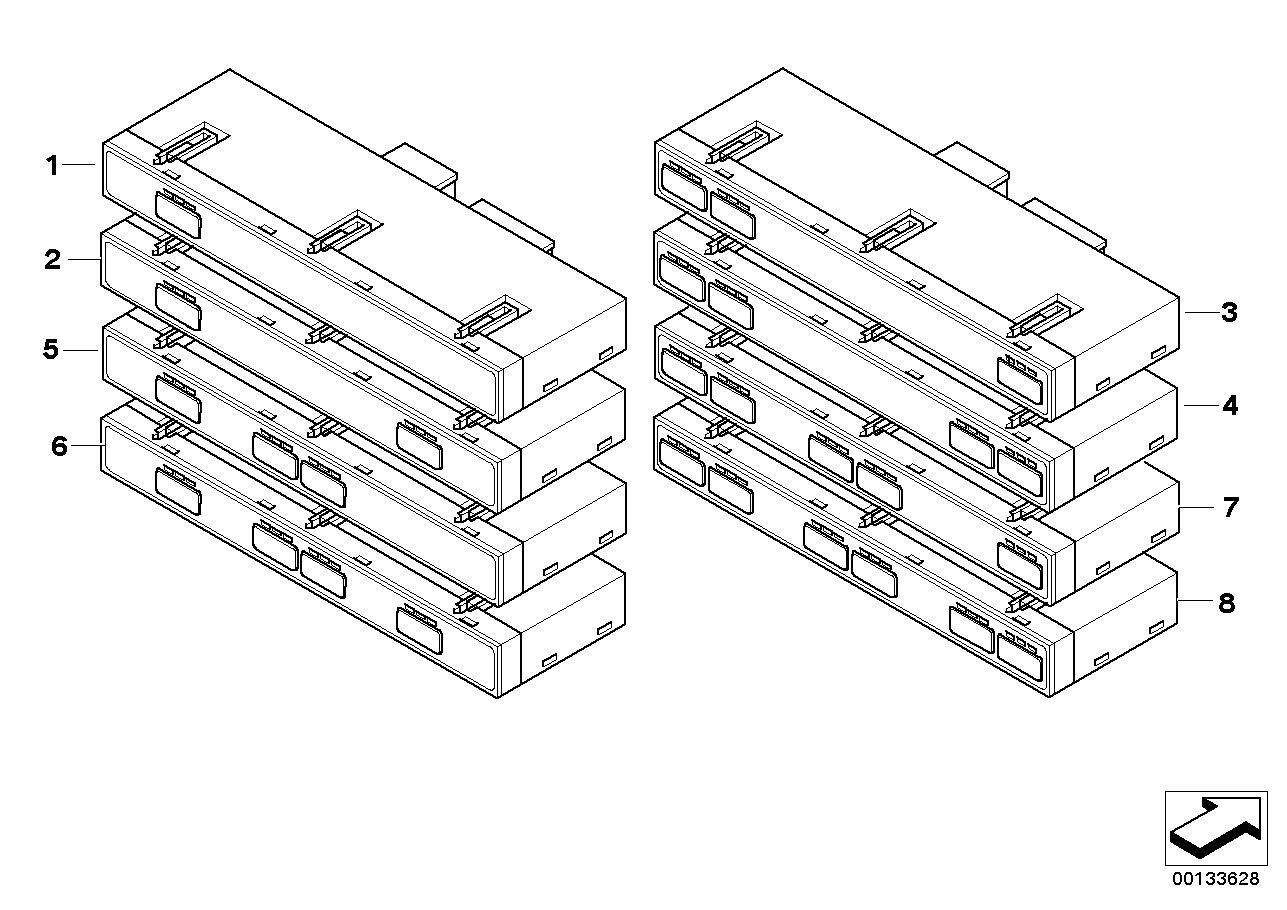 SWITCH UNIT, CENTER CONSOLE