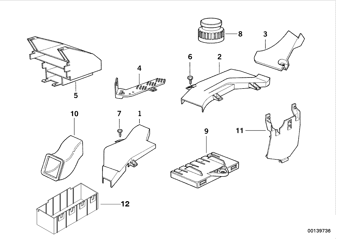 CABLE COVERING/CONTROL UNIT SUPPORT