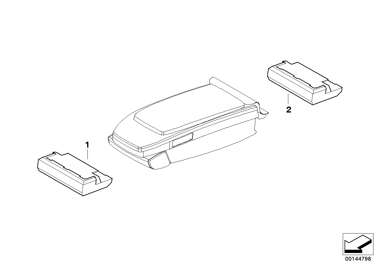 CONTROL UNIT CENTER CONSOLE/ARMREST