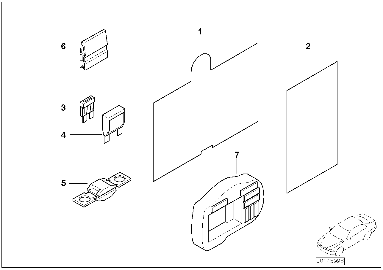 SINGLE COMPONENTS FOR FUSE HOUSING