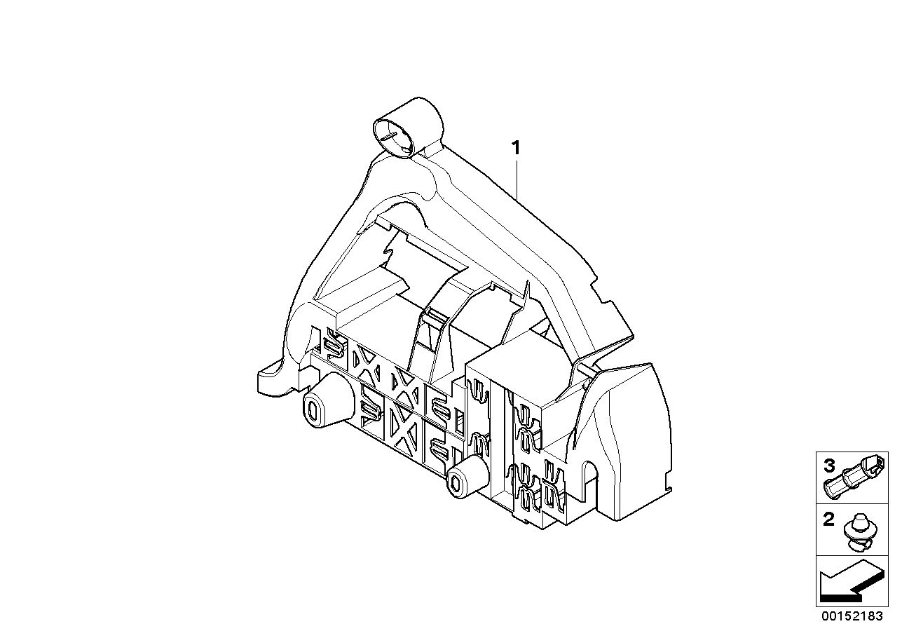 BRACKET F BODY CONTROL UNITS AND MODULES