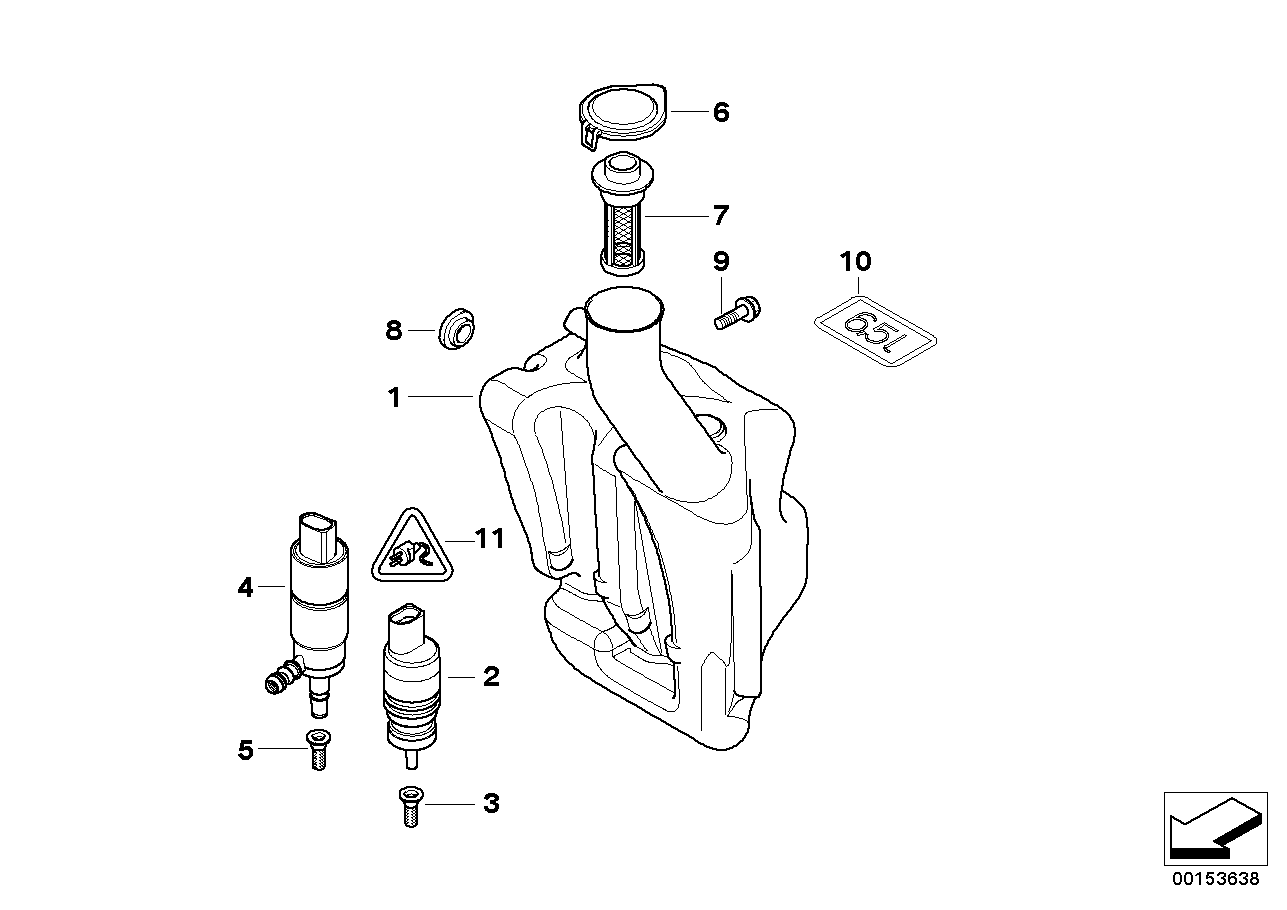 WINDSHIELD CLEANING CONTAINER