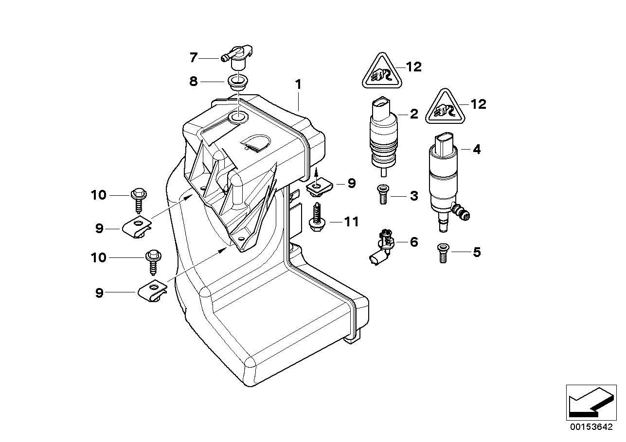 WINDSHIELD CLEANING CONTAINER