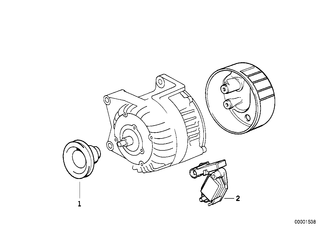 ALTERNATOR, INDIVIDUAL PARTS 80A