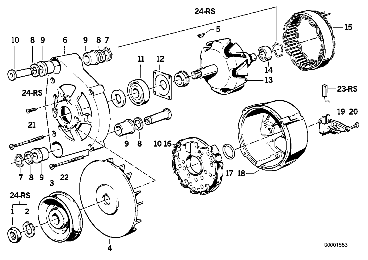 ALTERNATOR PARTS 90A