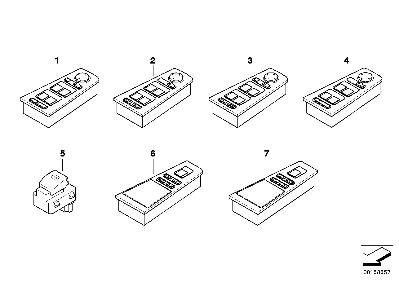 SWITCH F WINDOW LIFTER/MIRROR