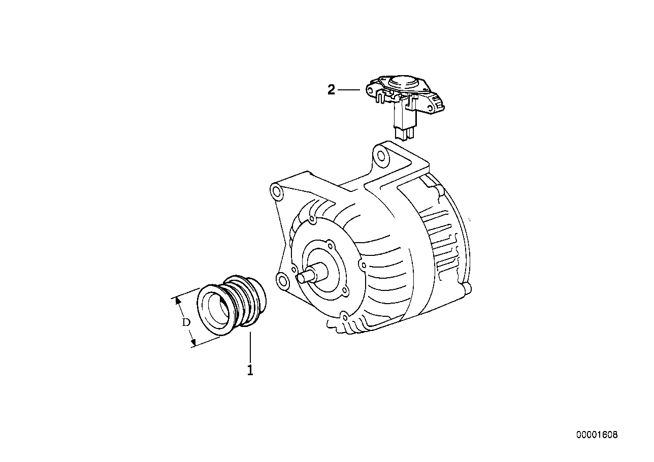 ALTERNATOR PARTS 70A BOSCH