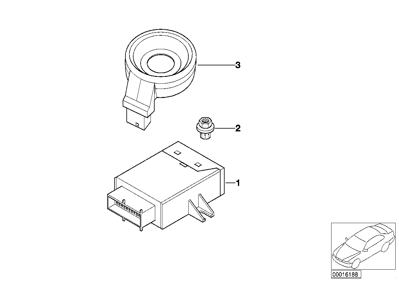 EWS CONTROL UNIT/TR MODULE/SUPPORT