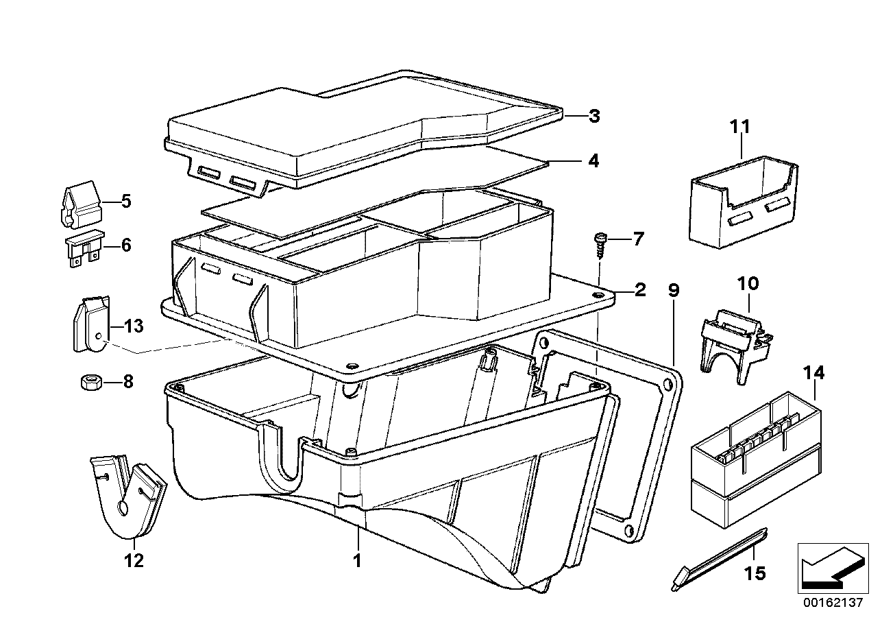 SINGLE COMPONENTS FOR FUSE BOX