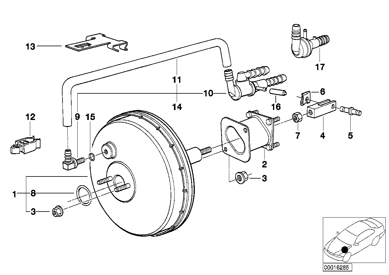 POWER BRAKE UNIT DEPRESSION