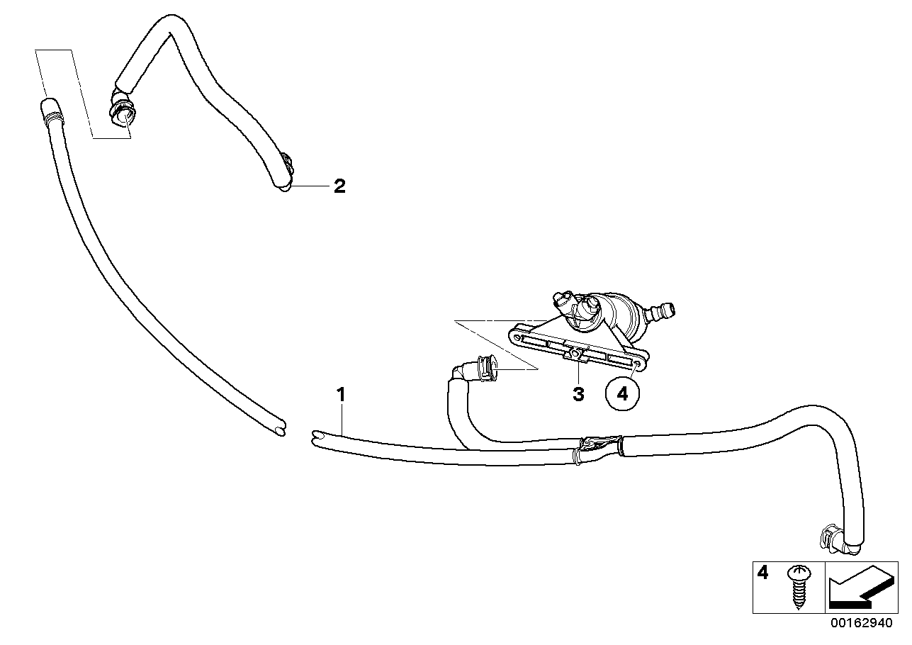 HOSE LINES, HEADLIGHT WASHER SYSTEM