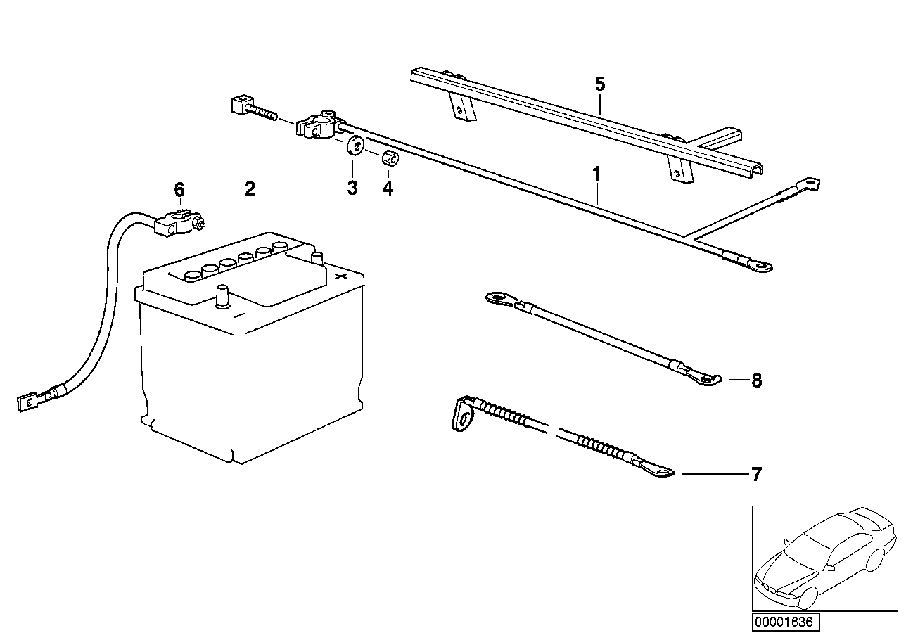 BATTERY CABLE(BATTERY FRONT)