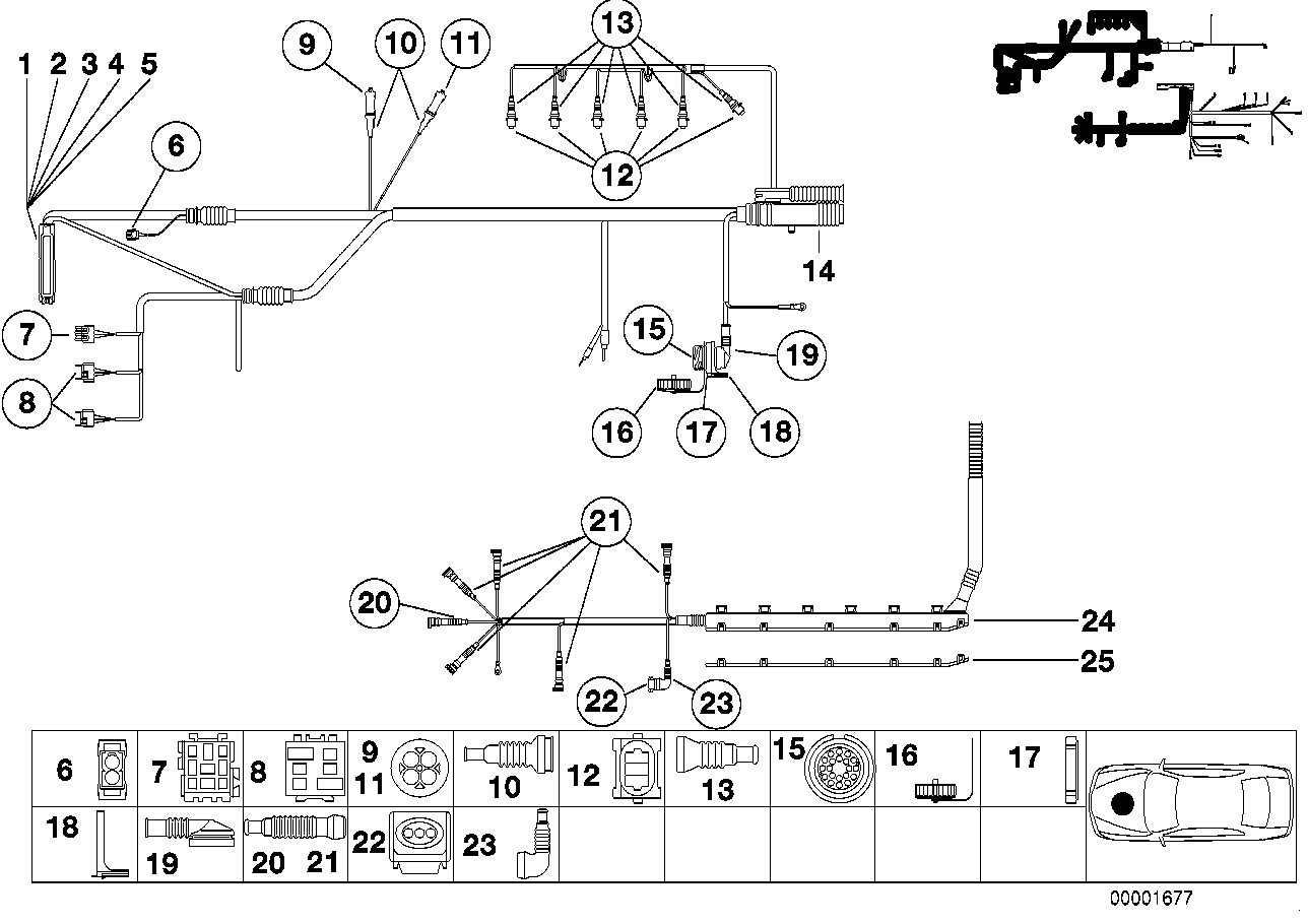 PLUG TERMINAL ENGINE WIRING HARNESS