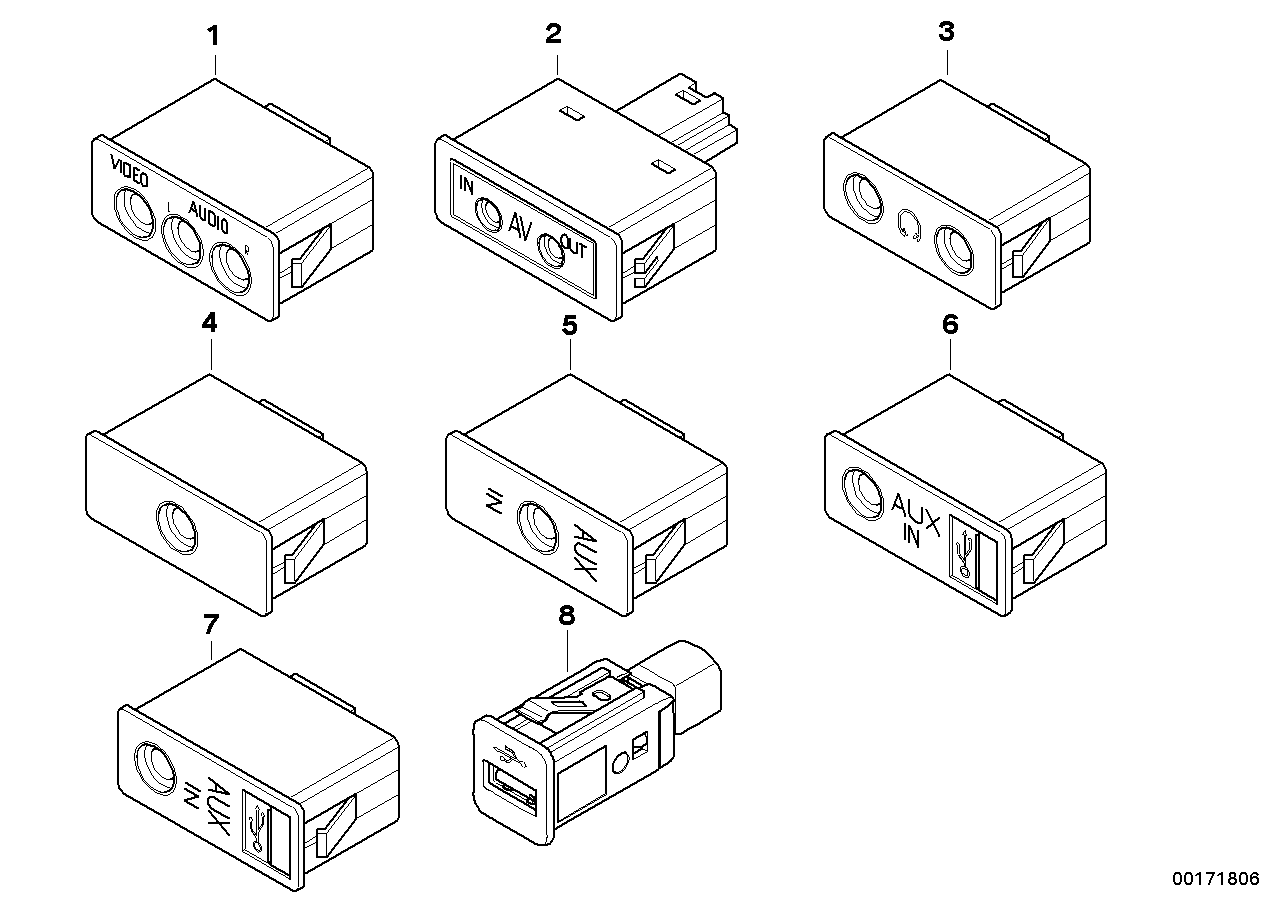 TV/AUDIO PLUG SOCKET