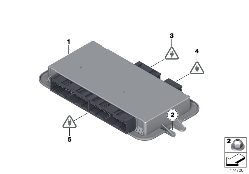 ECU, FOOTWELL MODULE 3