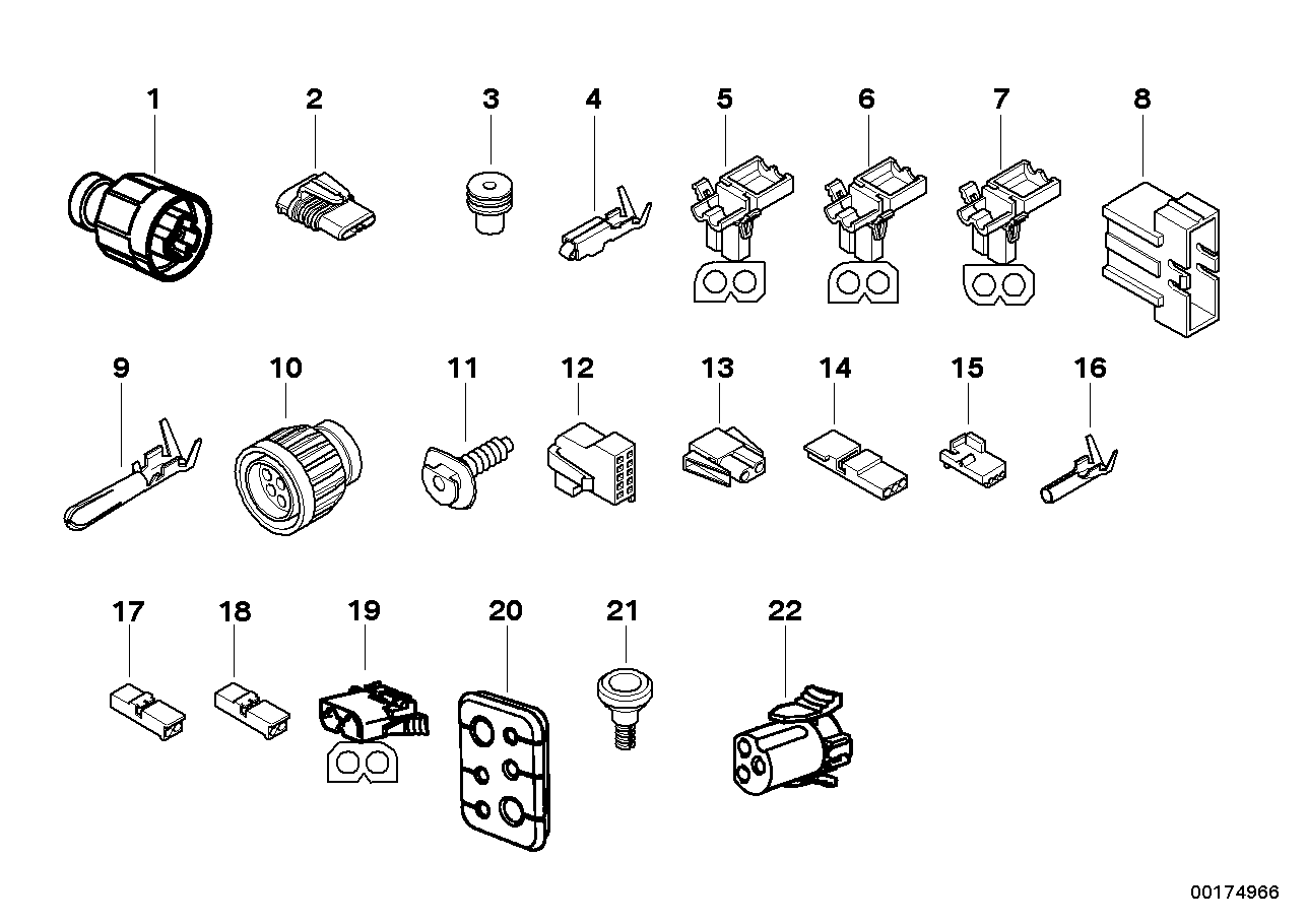 VARIOUS PLUG TERMINALS/CABLE GROMMET