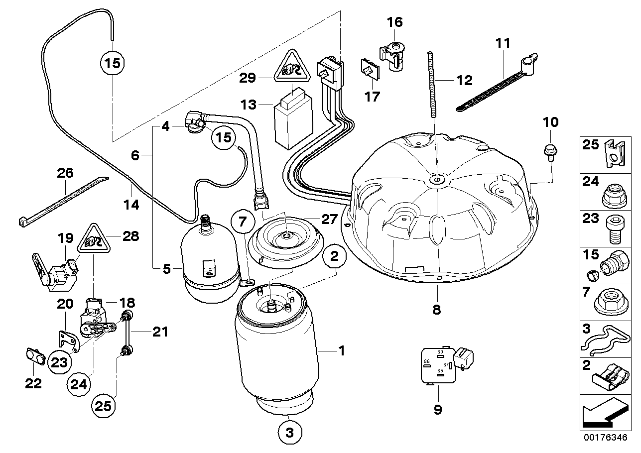 LEVELL.DEVICE, AIR SPRING AND CTRL UNIT