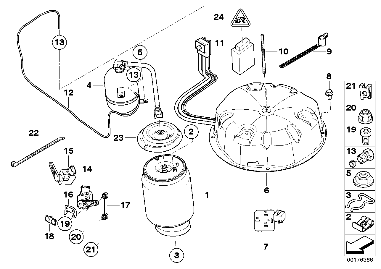 LEVELL.DEVICE, AIR SPRING AND CTRL UNIT