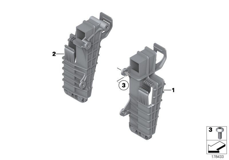 BRACKET, CENTRAL GATEWAY MODULE