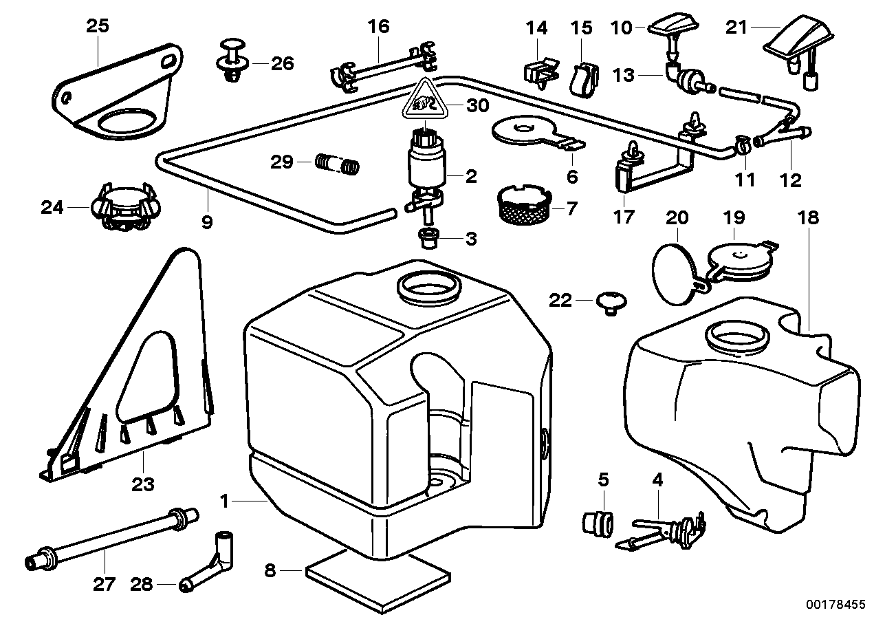 SINGLE PARTS FOR WINDSHIELD CLEANING