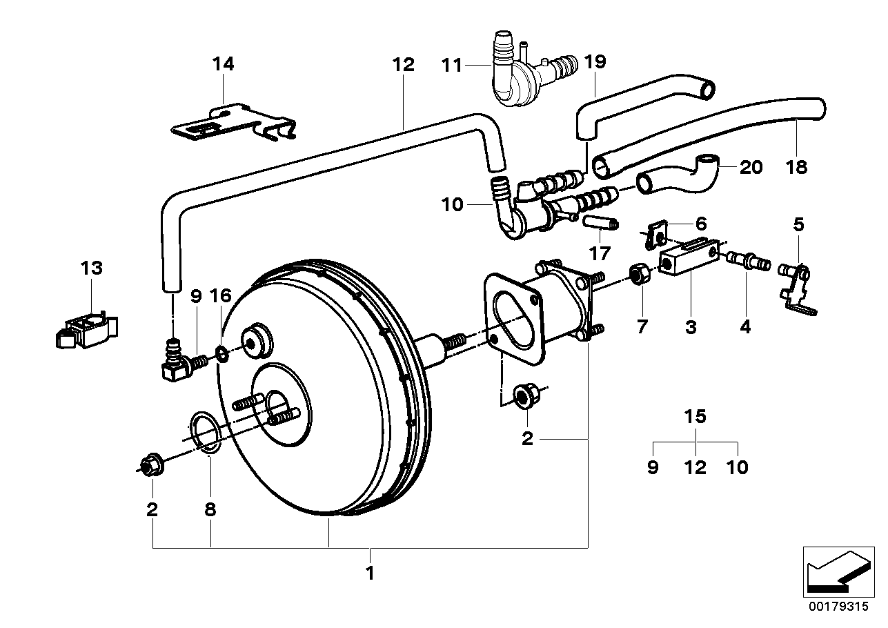 POWER BRAKE UNIT DEPRESSION