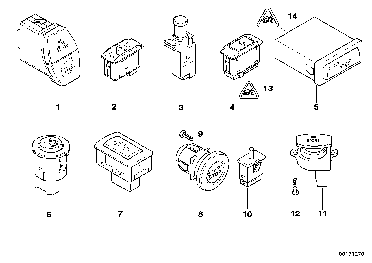 VARIOUS SWITCHES