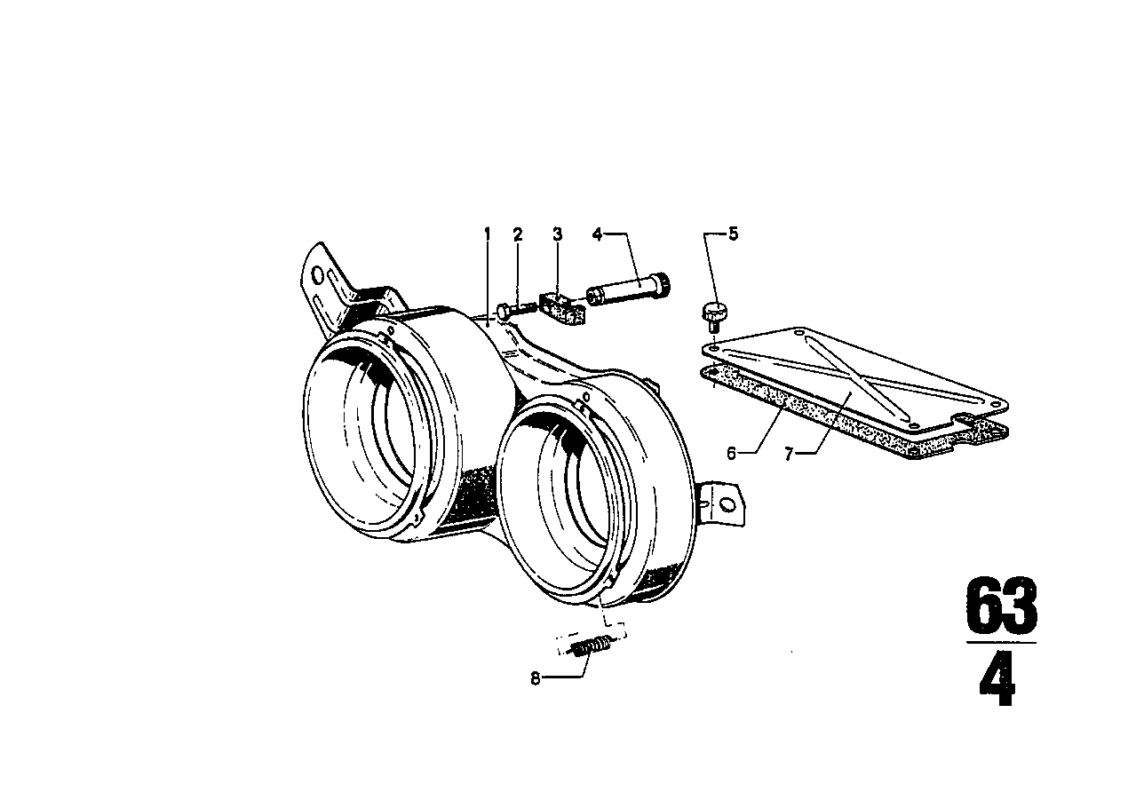 SINGLE COMPONENTS FOR HEADLIGHT