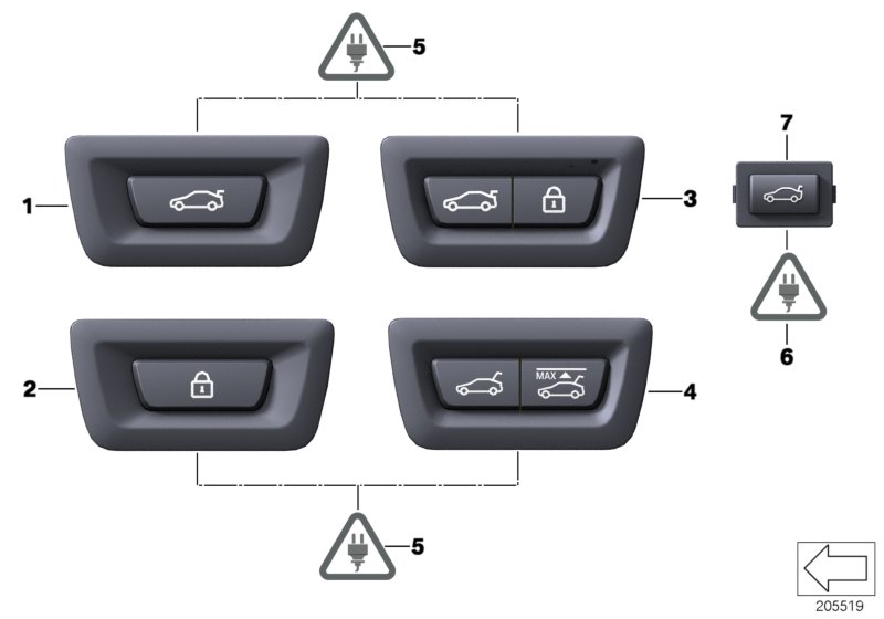 SWITCH FOR TRUNKLID AND CENTERLOCK