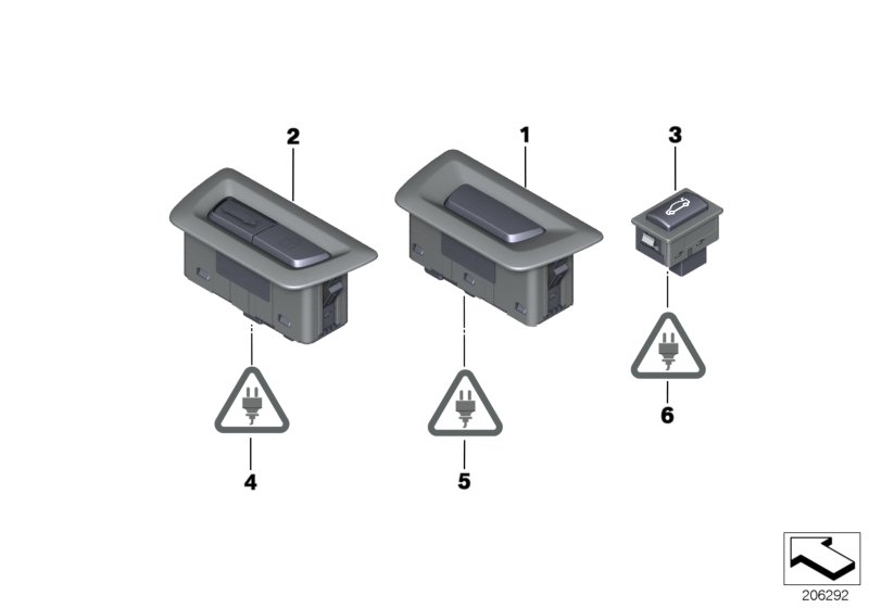 SWITCH FOR TRUNKLID AND CENTERLOCK