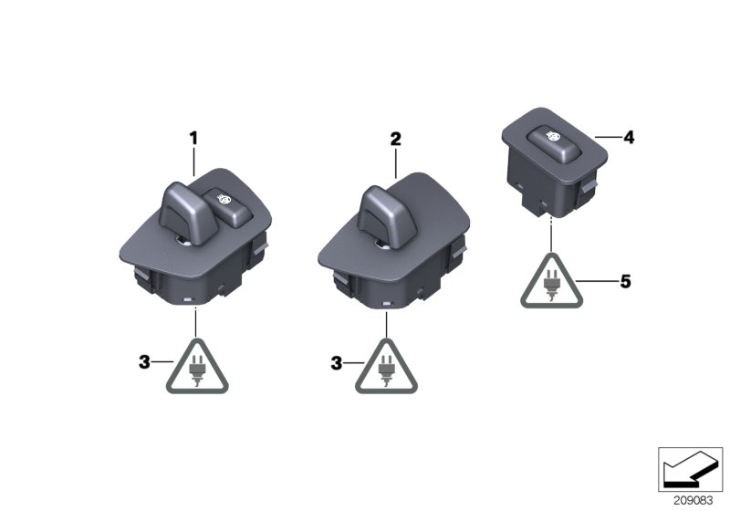 SWITCH, STEERING COLUMN ADJUST/HEATER