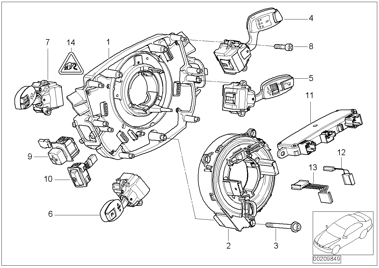 STEERING COLUMN SWITCH/CONTROL UNIT