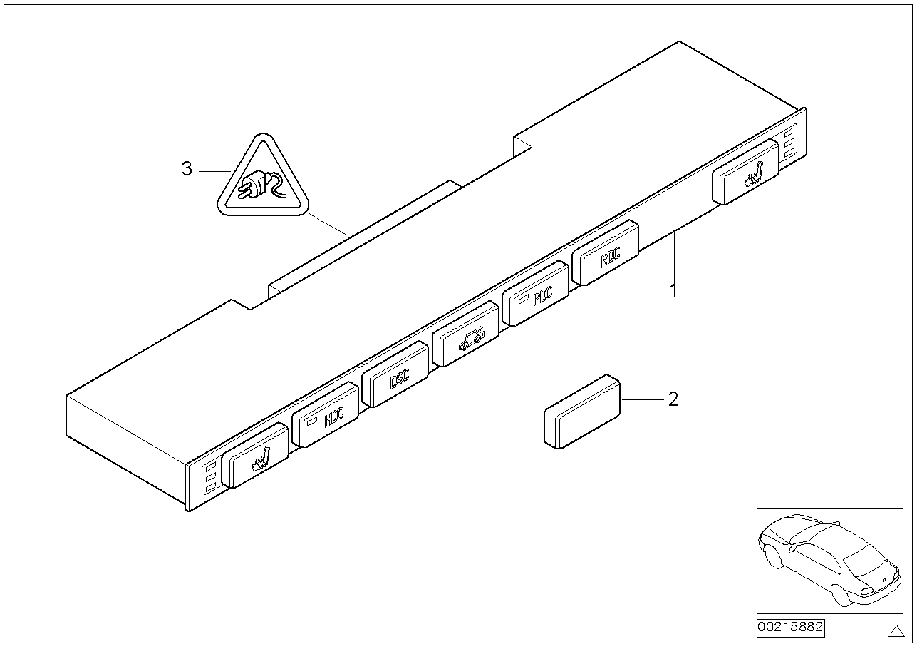 SWITCH UNIT, CENTER CONSOLE