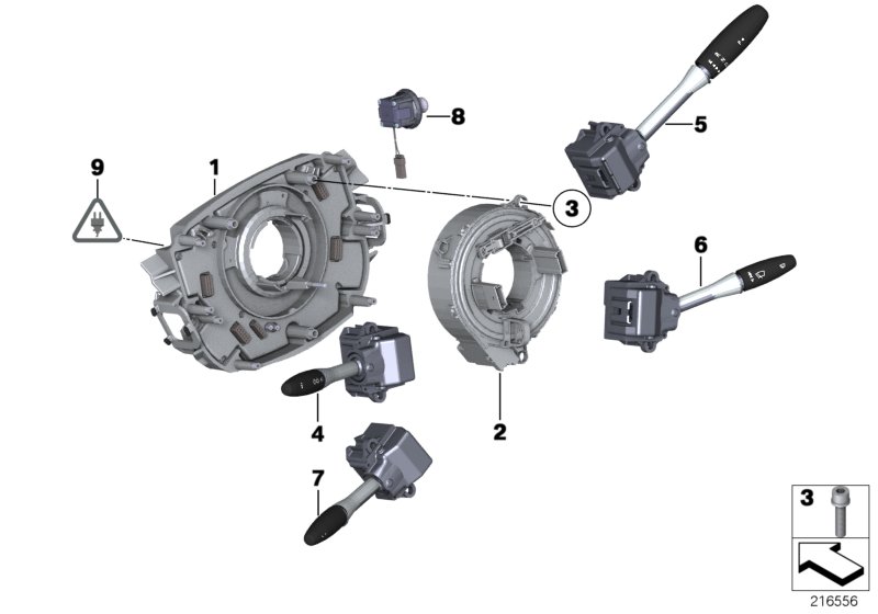 STEERING COLUMN SWITCH/CONTROL UNIT