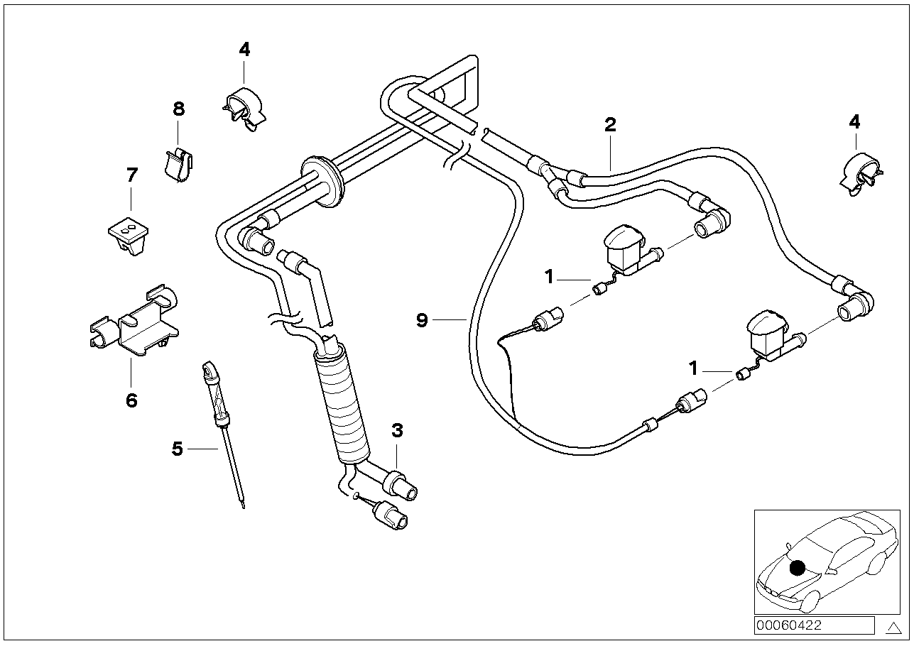 SINGLE PARTS FOR WINDSHIELD CLEANING