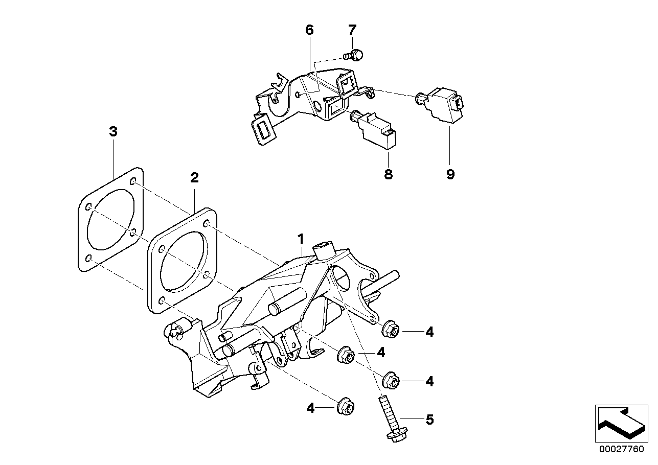 PEDALS-SUPPORTING BRACKET