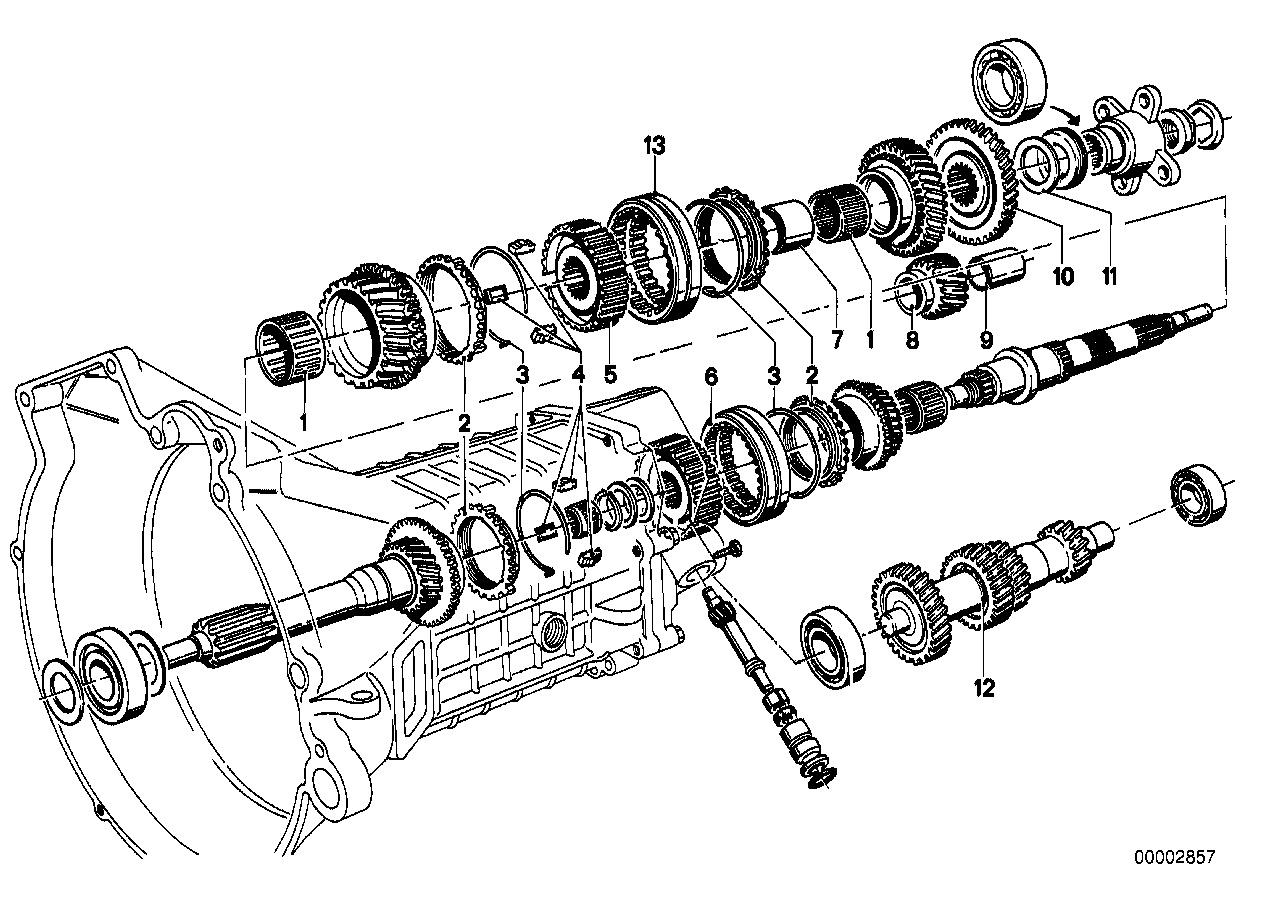 GETRAG 242 GEAR WHEEL SET,SINGLE PARTS