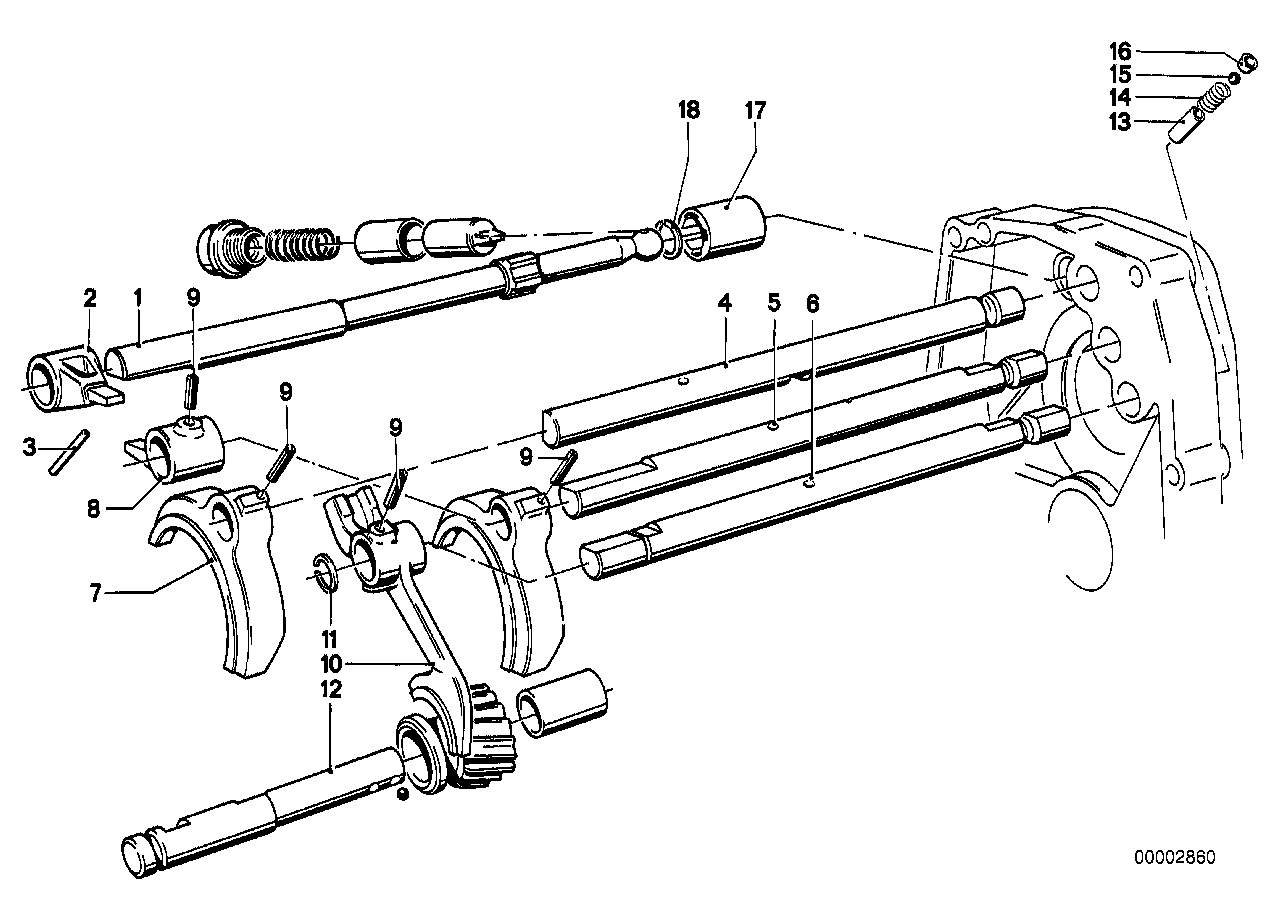 GETRAG 242 INNER GEAR SHIFTING PARTS