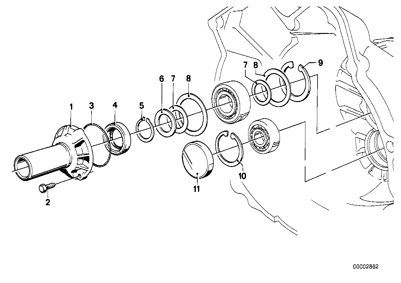 GETRAG 242 HOUSING+ATTACHING PARTS