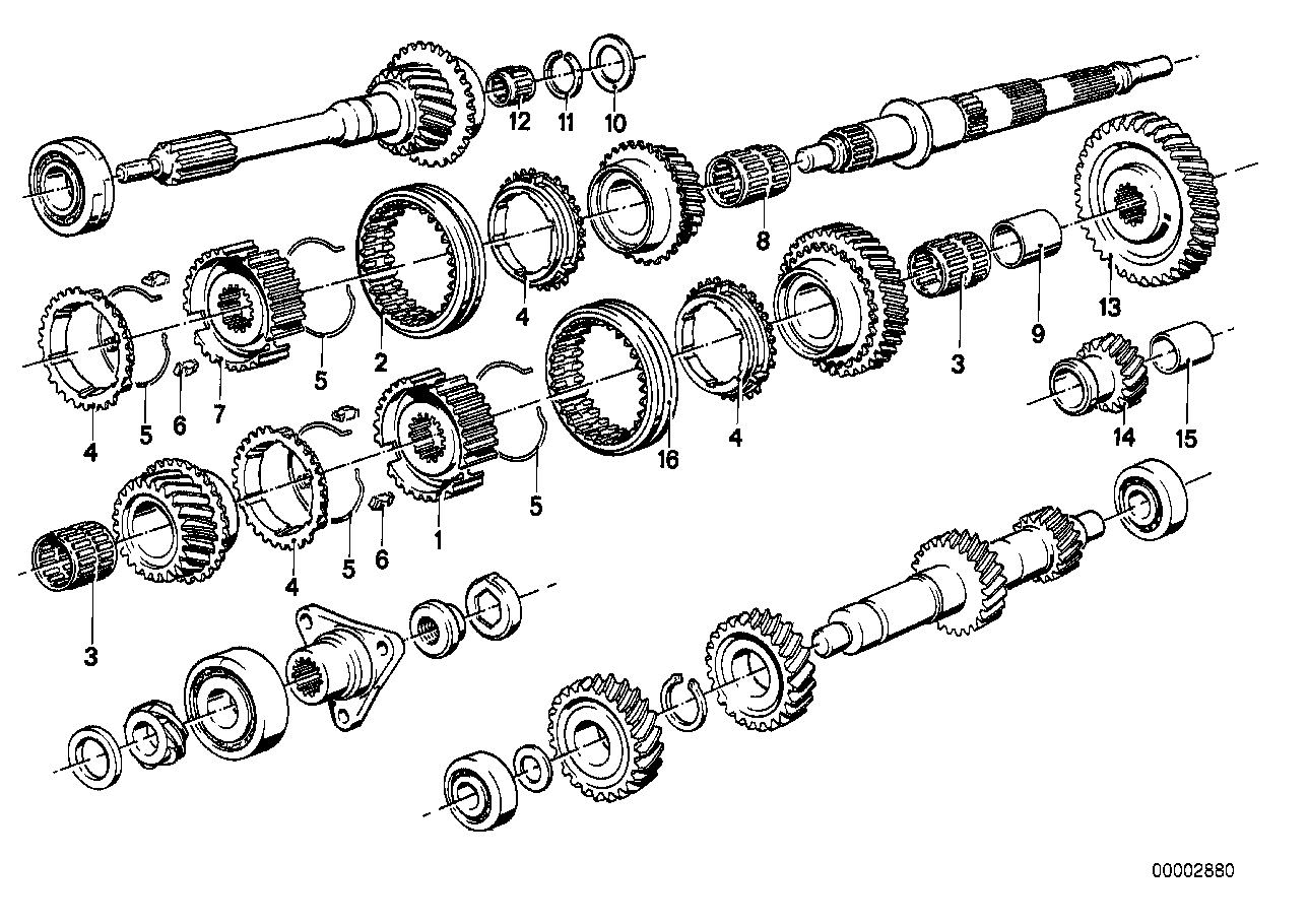 GETRAG 242 GEAR WHEEL SET,SINGLE PARTS