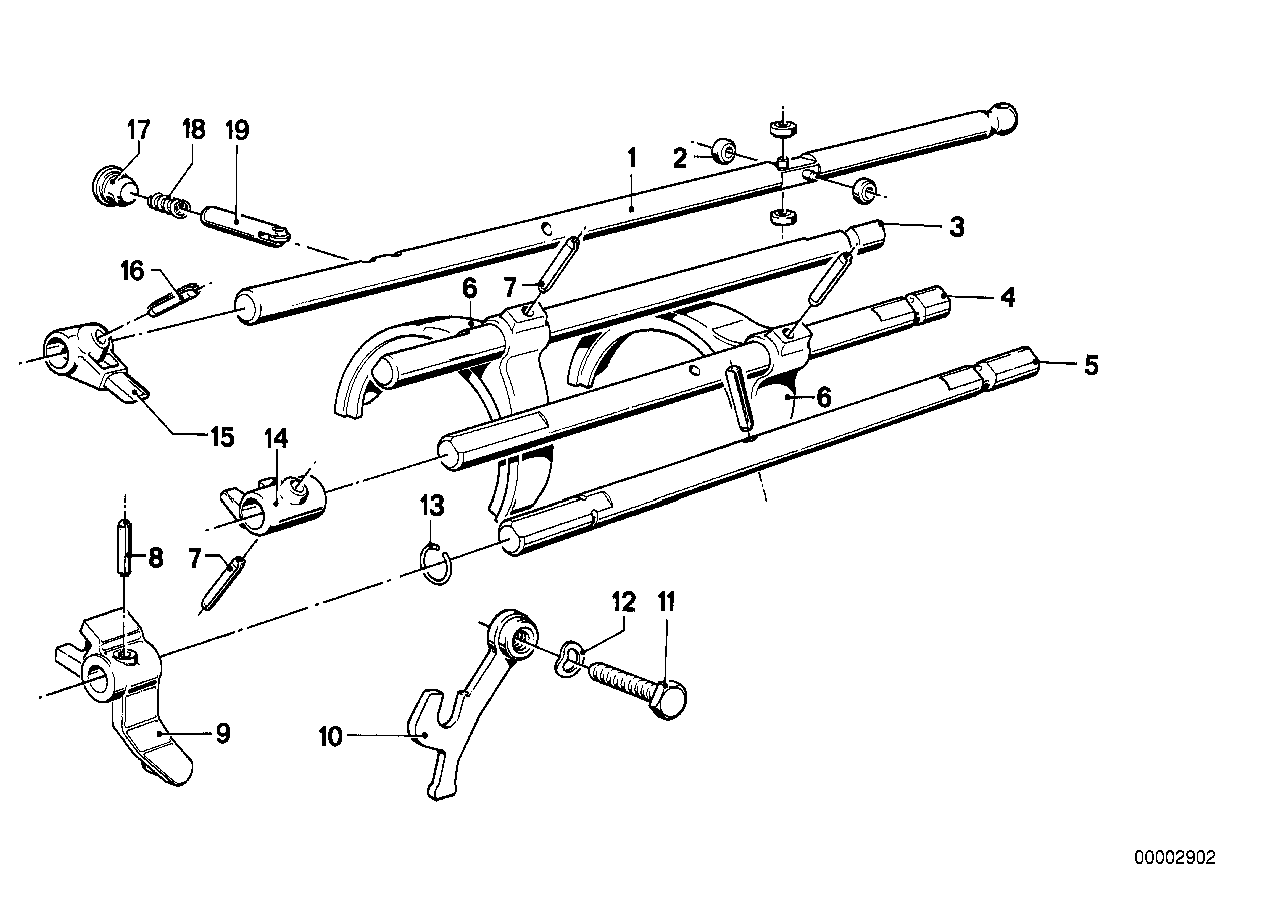 GETRAG 242 INNER GEAR SHIFTING PARTS