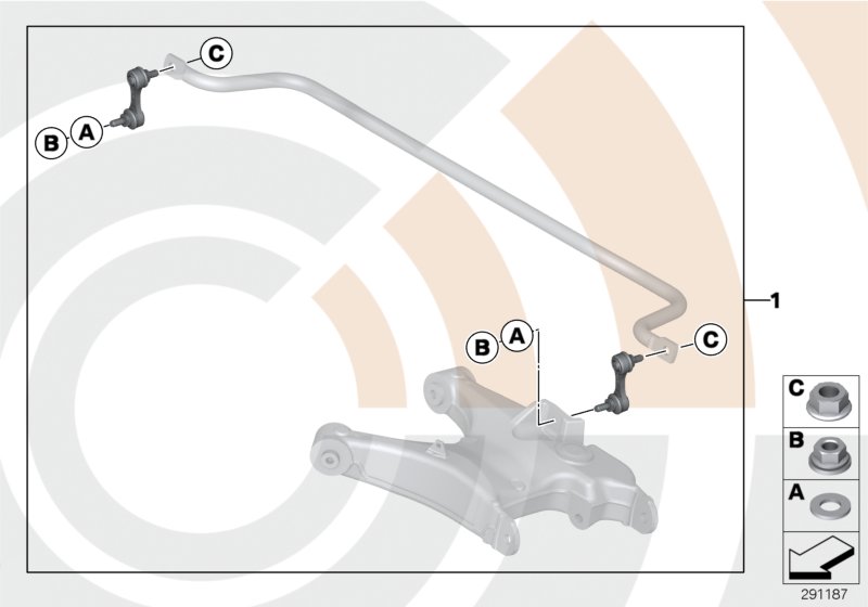 REPAIR KIT FOR ANTI-ROLL BAR LINKS