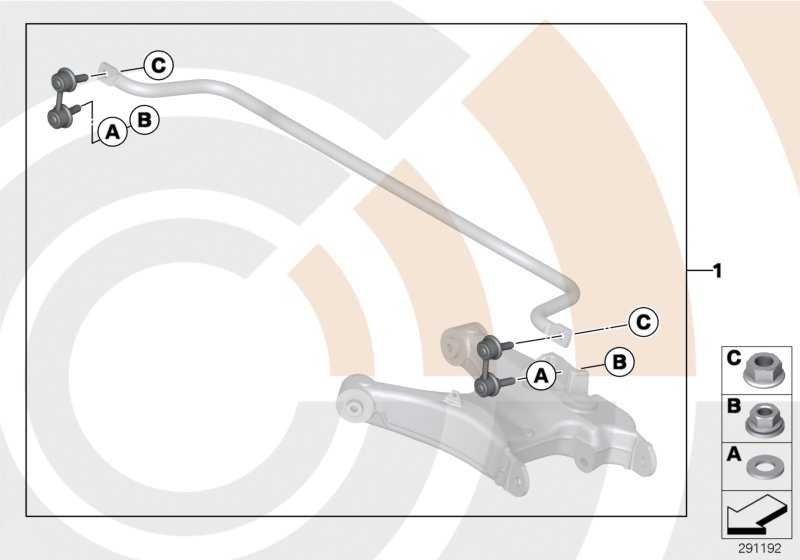 REPAIR KIT FOR ANTI-ROLL BAR LINKS