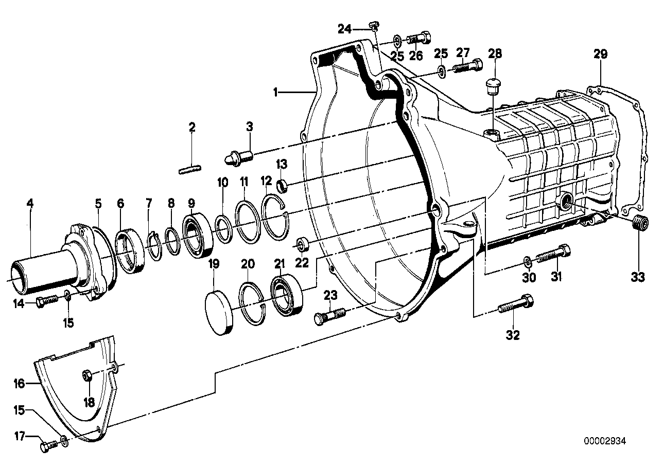 GETRAG 235 HOUSING+ATTACHING PARTS